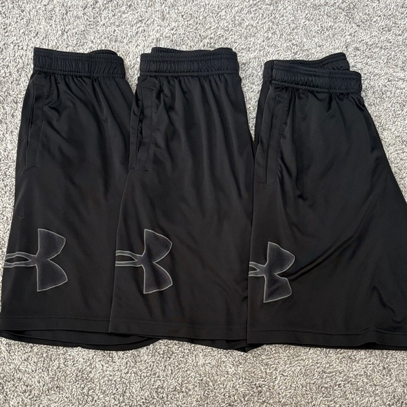 Under Armour Black Performance Shorts Trio - Picture 1 of 4